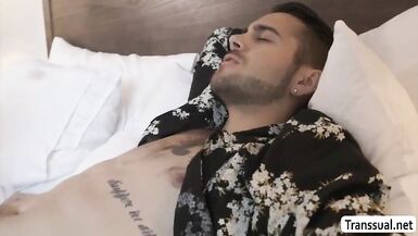 TS Korra almost cant handle dudes cock - 10 image