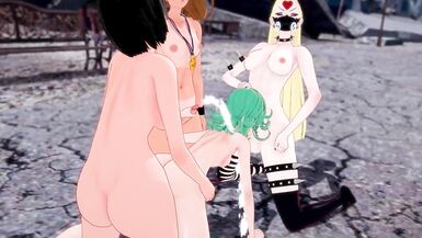 One Punch Man: Futa Tatsumaki Gangbanged by Futas - Fubuki, Do-S, Captain Mizuki - 8 image