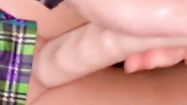 SISSY CD TINY SOFT COCK Inverted TURNED INTO a PUSSY FINGERING DILDO FUCKING LIKE a REAL GIRL - 13 image