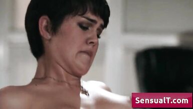 Sensual young shemale hottie girl loves getting her juicy tight ass fucked hard by huge cock (Pierce Paris, Daisy Taylor)