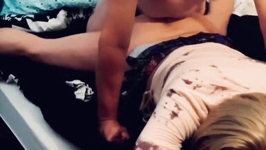 BIG COCK GRINDR DADDY CUMS DEEP IN HOT CROSSDRESSERs SISSY PUSSY - 14 image