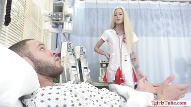 TS Jenna enjoys sucking dudes hard boner - 2 image