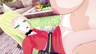 DanMachi: Futa Hestia Fuck Cute Kitsune Sanjouno Haruhime - 9 image