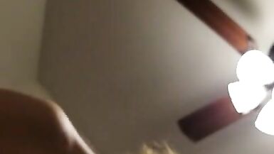 Trans Girl Giving Blowjob to Big Guy and Gags on his Cock - 14 image