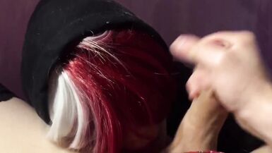 I do a Blowjob to my Femboy and Substitute my Mouth for Sperm - 14 image