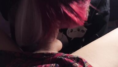 I do a Blowjob to my Femboy and Substitute my Mouth for Sperm - 5 image