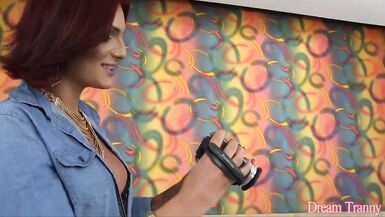 Shemale on Shemale bareback creampie - 4 image