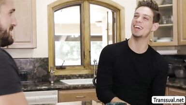 TS Kayleigh loves sucking dudes boner - 1 image