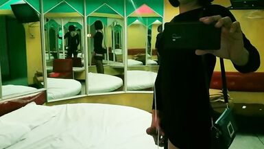Crossdresser Freelancer Solo Cumshot Futanari in Hotel - 3 image