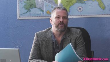 Slender ts student sucks and rides for cum - 2 image