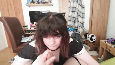 Chubby Transgirl Sucks and Fucks her Girlfriend [with Cumshot gone Wrong!] - 2 image