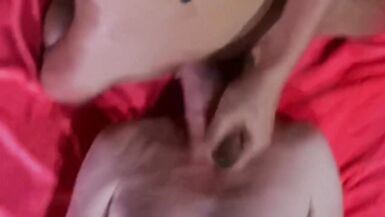 Caucasian White Faggot Gets the Semen and Cock of an Asian Ladyboy - 11 image