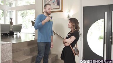 Perverted guy fucked hard horny ladyboy Korra Del Rio after she swallowed dick - 1 image