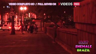 Hot blonde shemale fucking inexperienced boy - 1 image