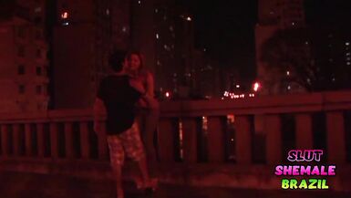 Hot blonde shemale fucking inexperienced boy - 2 image