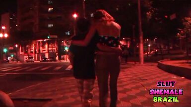 Hot blonde shemale fucking inexperienced boy - 5 image