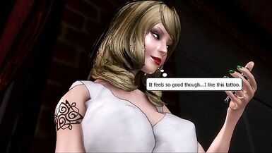 StuckInAPool Vid 38b - the Tattoo two (Male Female) - 3 image