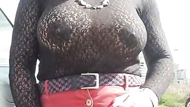 Bitch Alina dogging with strangers in the park. - 7 image