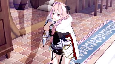 Cute Trap Astolfo Gets Pounded in the Ass - 1 image