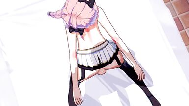 Cute Trap Astolfo Gets Pounded in the Ass - 15 image