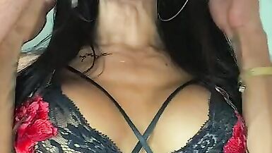 Laura sucks her friends cock then she cums - 1 image