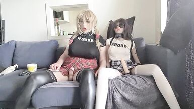 Shemale Sissy Silicone Sexdolls - Double Anal Dildo Cumshot - 1 image