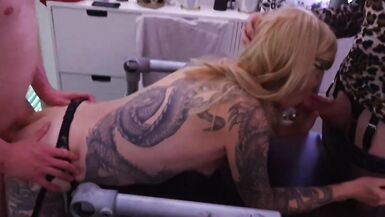 Sexy TGirl Charlotte has her first Orgy - 7 image