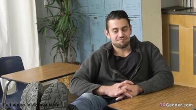 Shemale teacher gets fucked in the classroom - 4 image