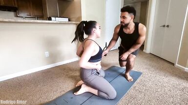 Tgirl Workout Turns into BBC Ass Training Teaser - 2 image