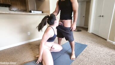 Tgirl Workout Turns into BBC Ass Training Teaser - 4 image