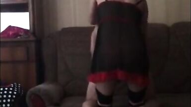 Asian Ladyboy Fucking a Masked Faggot in the Ass - 7 image