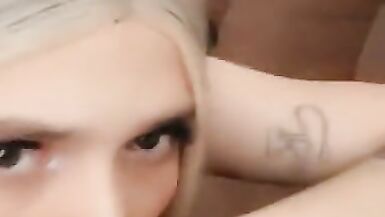 Hot TS Latina Mistress Mariah gives Hot Latin Boyfriend Sloppy Blowjob - 5 image