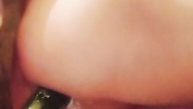 Young Trap Rides a Big Cucumber and Brings herself to Orgasm - 6 image