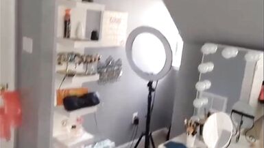 Blonde Tranny Fuck Her Ass With a Big Dildo - 1 image