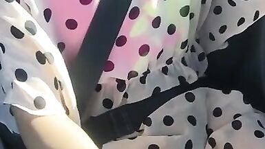 Trans Driving JO, Fun at the Lake, Bust a Load in Car. - 1 image