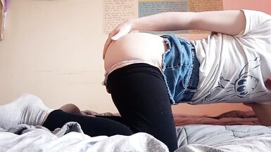 Transgirl Struggling to Double Penetrate Ass - 2 image