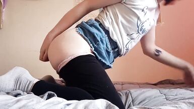 Transgirl Struggling to Double Penetrate Ass - 3 image