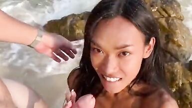 Fembaby fucked at the beach - 10 image