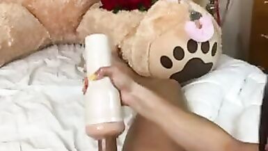 TS Jasmin FleshLight CumShot - 9 image