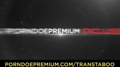 TRANS TABOO - Lusty TGirl enjoys blowjob, anal and cum on tits - 1 image