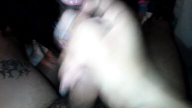 Cute Teen Femboy Double Cumshot in her Mounth - 2 image