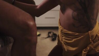 Black shemale fucks guy bareback