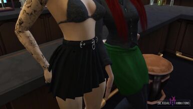 Trans Waitress Fucks Client - Sexual Hot Animations