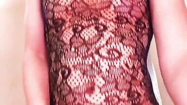 TS Sissy Rides HUGE BBC to Sissygasm Caged - 5 image