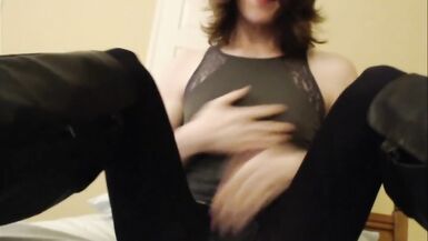 Transgirl Jerk off Instructions first Video ever - 1 image