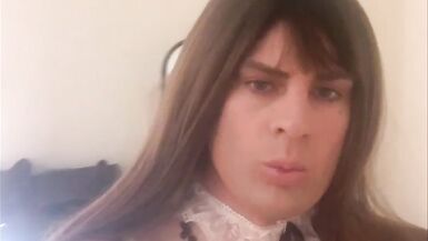 Sexy Maid CD Sucks Cock   Ass Play - 2 image