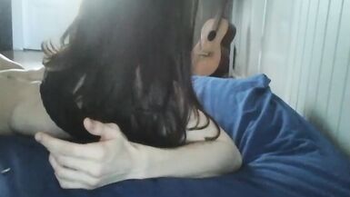 Horny Trans Girl Cum inside her own Mouth - 5 image