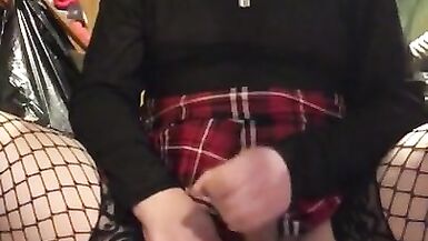 Trans Girl Plays with herself - 4 image