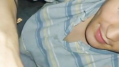 Femboy Sucks Creamy Cock - 5 image