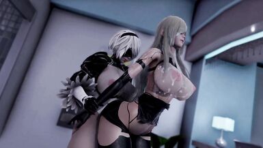 Futa 2B Fuck Hot A2 Hentai 3D